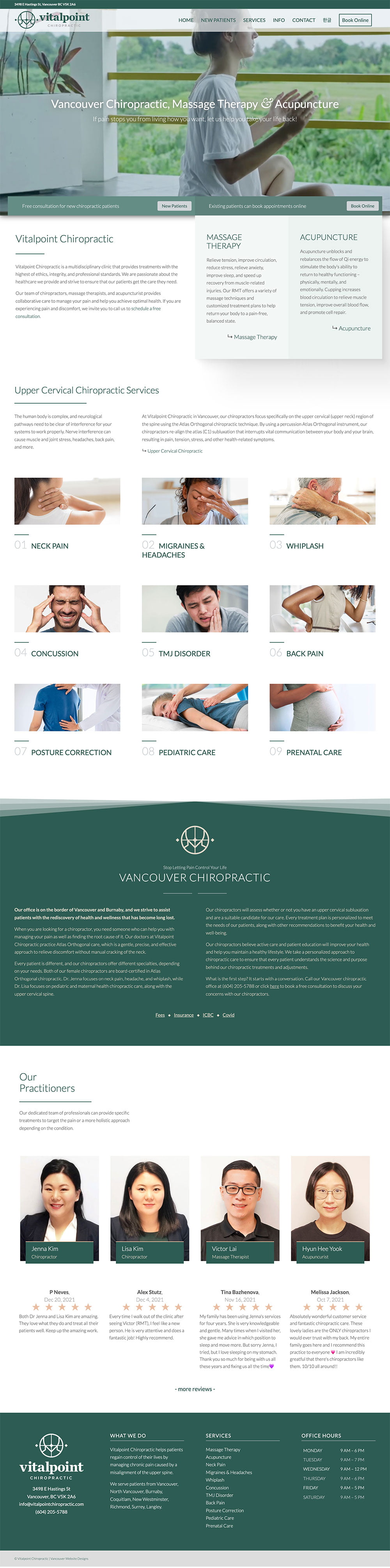 chiropractic-web-design-vancouver